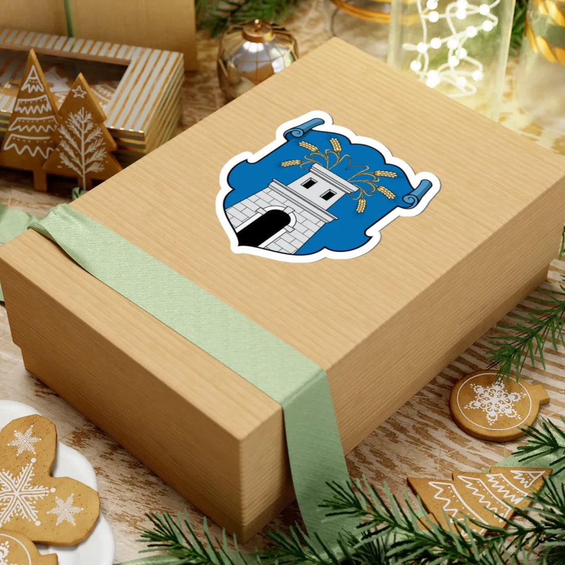 Coa Hungary County Szeben history (Hungary) (Coat of Arms) STICKER Vinyl Kiss-Cut Decal - The Sticker Space