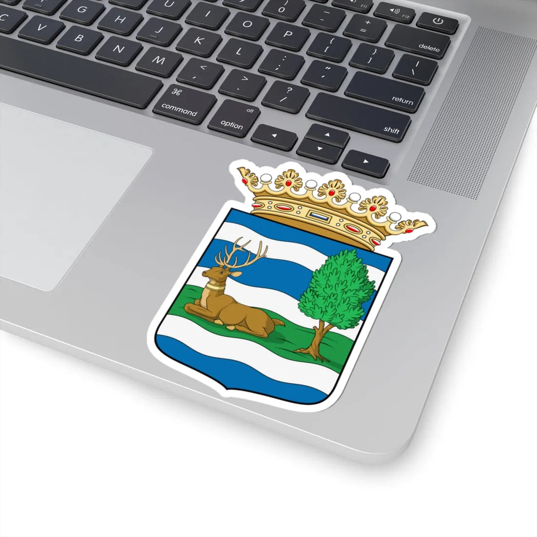 Coa Hungary County Szerém history (Hungary) (Coat of Arms) STICKER Vinyl Kiss-Cut Decal - The Sticker Space