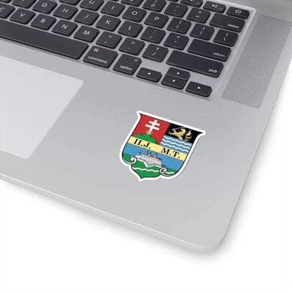 Coa Hungary County Temes history (Hungary) (Coat of Arms) STICKER Vinyl Kiss-Cut Decal - The Sticker Space
