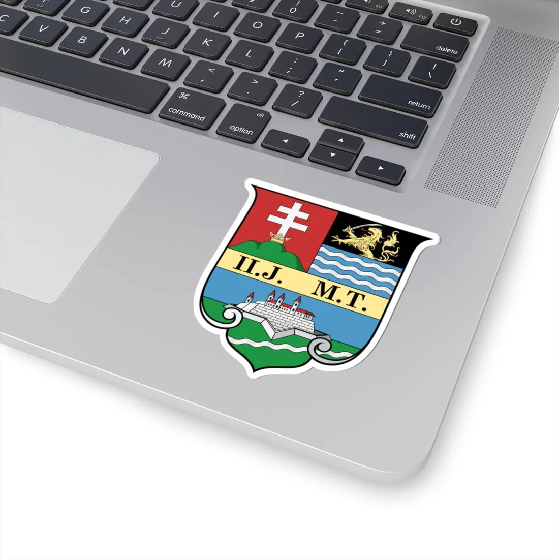 Coa Hungary County Temes history (Hungary) (Coat of Arms) STICKER Vinyl Kiss-Cut Decal - The Sticker Space