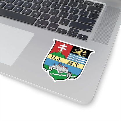Coa Hungary County Temes history (Hungary) (Coat of Arms) STICKER Vinyl Kiss-Cut Decal - The Sticker Space