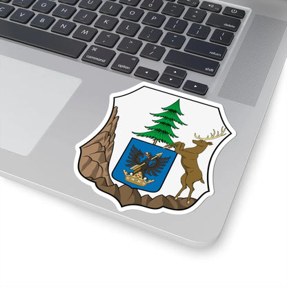 Coa Hungary County Trencsén history (Hungary) (Coat of Arms) STICKER Vinyl Kiss-Cut Decal - The Sticker Space