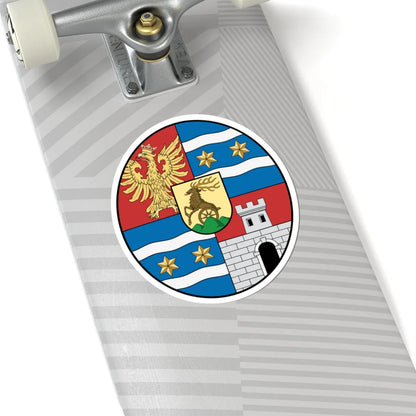 Coa Hungary County Varasd history (Hungary) (Coat of Arms) STICKER Vinyl Kiss-Cut Decal - The Sticker Space