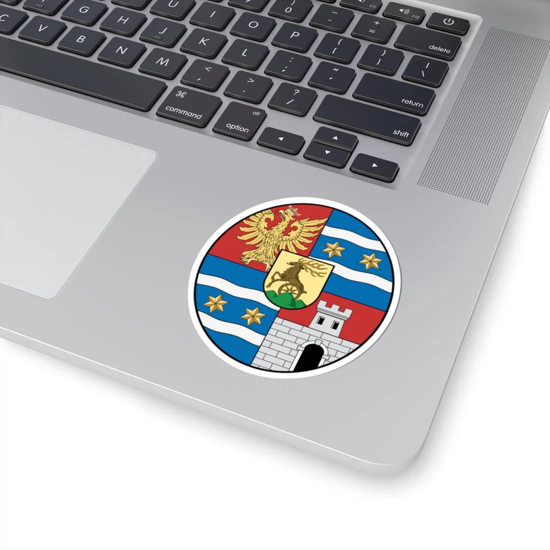 Coa Hungary County Varasd history (Hungary) (Coat of Arms) STICKER Vinyl Kiss-Cut Decal - The Sticker Space
