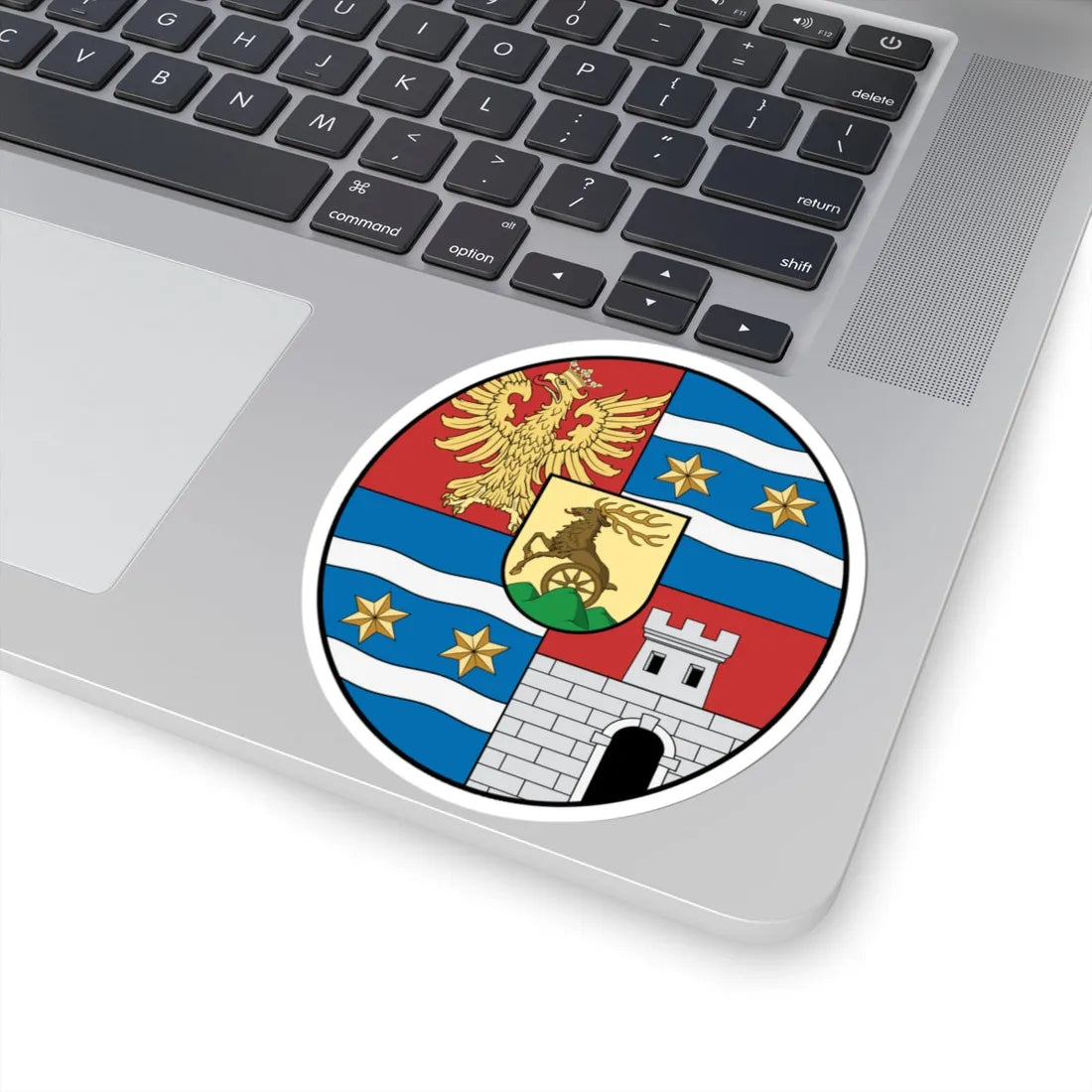 Coa Hungary County Varasd history (Hungary) (Coat of Arms) STICKER Vinyl Kiss-Cut Decal - The Sticker Space