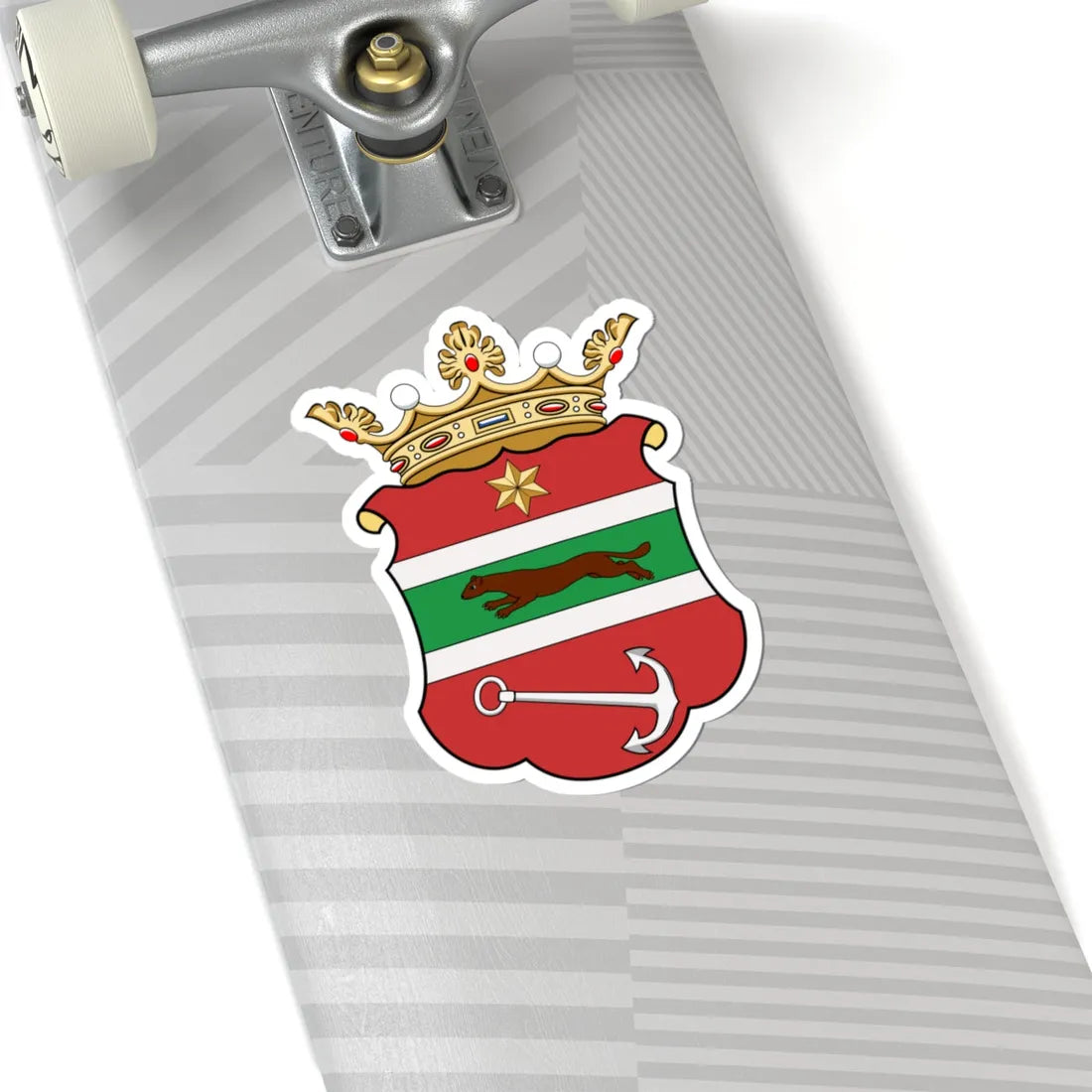Coa Hungary County Verőce history (Hungary) (Coat of Arms) STICKER Vinyl Kiss-Cut Decal - The Sticker Space