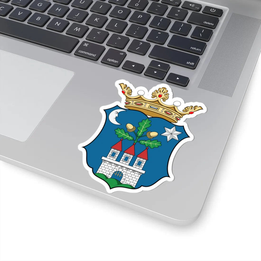 Coa Hungary County Veszprém history (Hungary) (Coat of Arms) STICKER Vinyl Kiss-Cut Decal - The Sticker Space