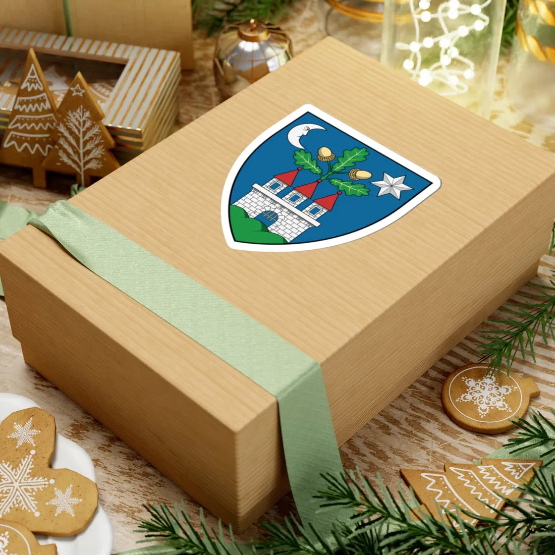 Coa Hungary County Veszprém (Hungary) (Coat of Arms) STICKER Vinyl Kiss-Cut Decal - The Sticker Space