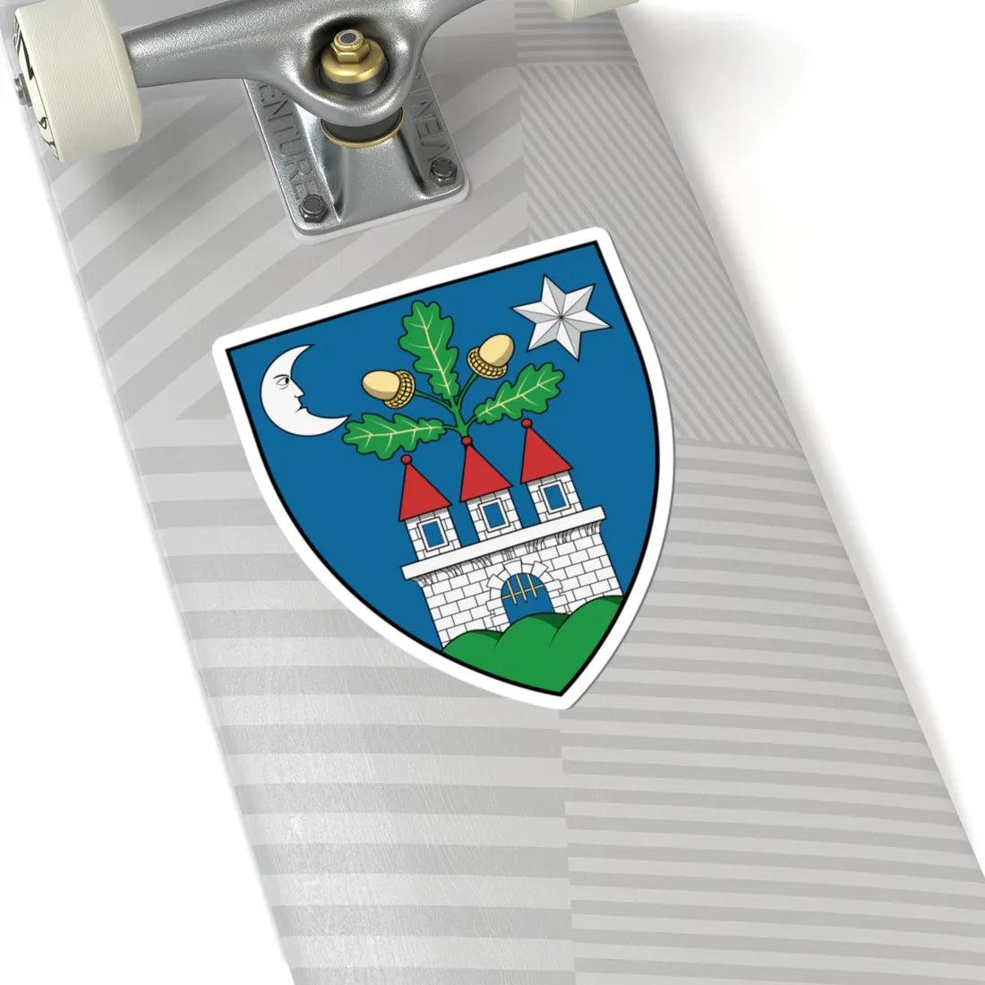 Coa Hungary County Veszprém (Hungary) (Coat of Arms) STICKER Vinyl Kiss-Cut Decal - The Sticker Space