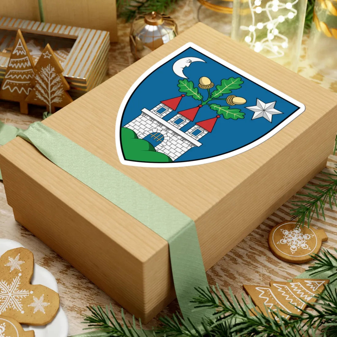 Coa Hungary County Veszprém (Hungary) (Coat of Arms) STICKER Vinyl Kiss-Cut Decal - The Sticker Space