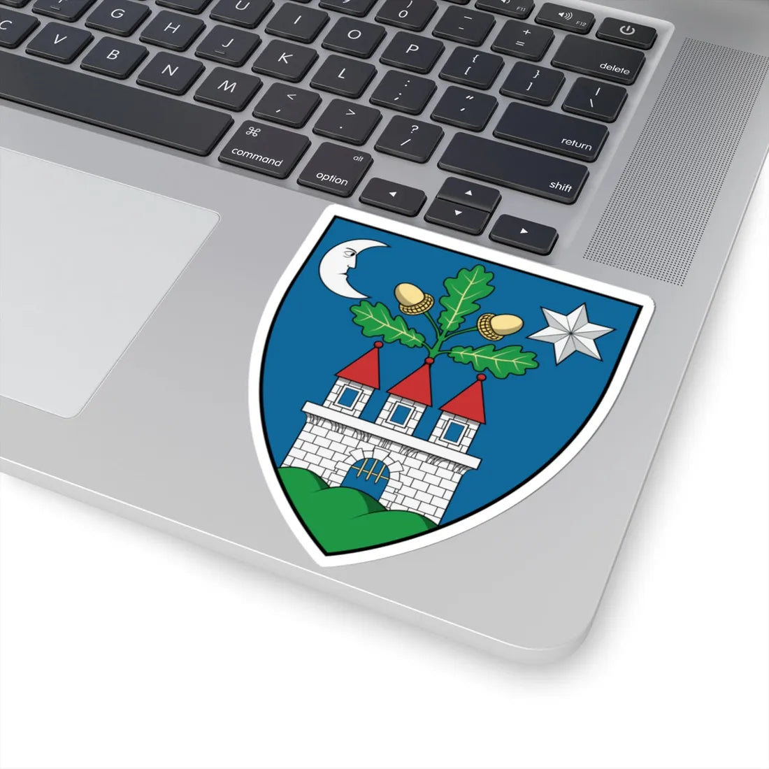 Coa Hungary County Veszprém (Hungary) (Coat of Arms) STICKER Vinyl Kiss-Cut Decal - The Sticker Space
