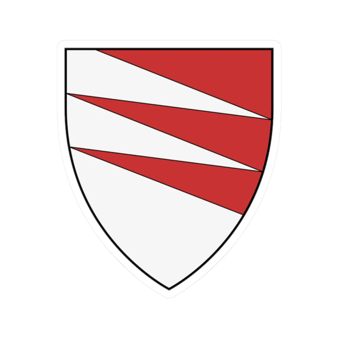 Coa Hungary Family Amádé (Hungary) (Coat of Arms) STICKER Vinyl Kiss-Cut Decal 2 Inch White - The Sticker Space