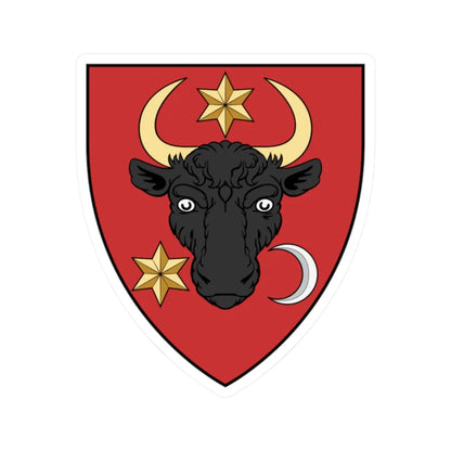 Coa Hungary Family Balassa (Hungary) (Coat of Arms) STICKER Vinyl Kiss-Cut Decal 2 Inch White - The Sticker Space