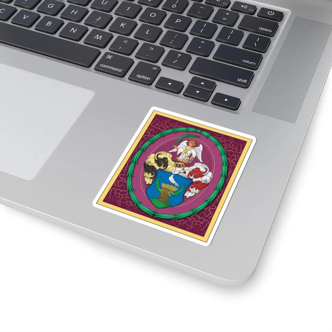 Coa Hungary Family Borko (Hungary) (Coat of Arms) STICKER Vinyl Kiss-Cut Decal - The Sticker Space