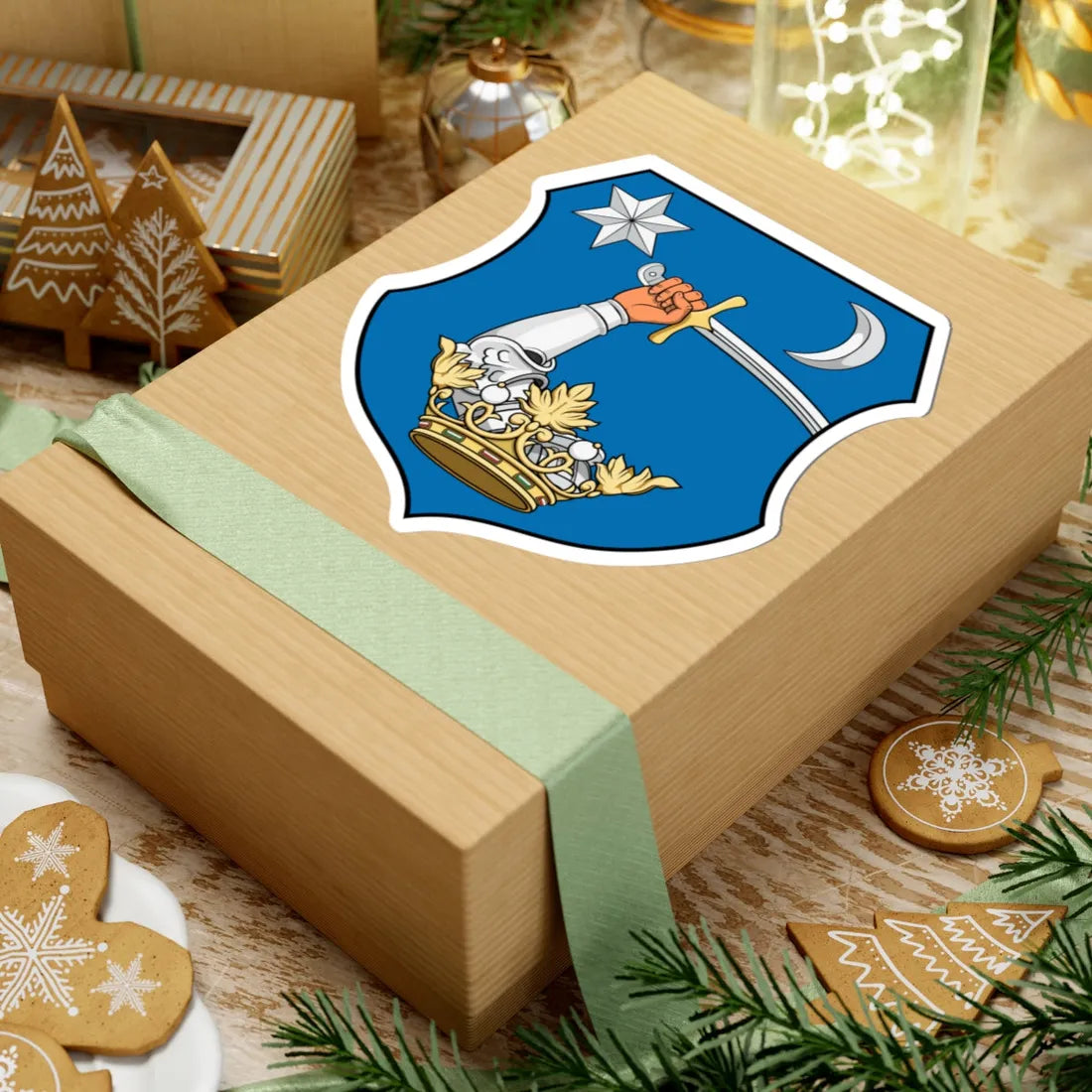 Coa Hungary Family Both Bajna (Hungary) (Coat of Arms) STICKER Vinyl Kiss-Cut Decal - The Sticker Space