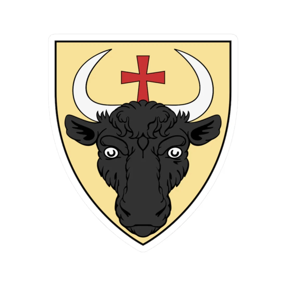 Coa Hungary Family Csányi (Hungary) (Coat of Arms) STICKER Vinyl Kiss-Cut Decal 2 Inch White - The Sticker Space