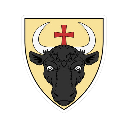 Coa Hungary Family Csányi (Hungary) (Coat of Arms) STICKER Vinyl Kiss-Cut Decal 3 Inch White - The Sticker Space