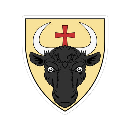 Coa Hungary Family Csányi (Hungary) (Coat of Arms) STICKER Vinyl Kiss-Cut Decal 6 Inch White - The Sticker Space