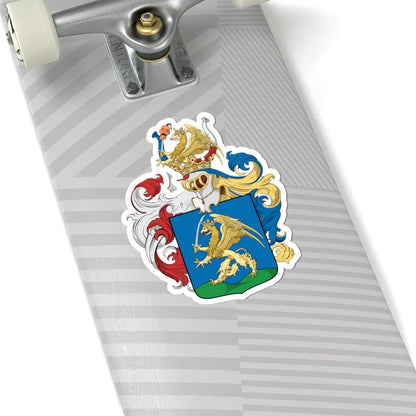 Coa Hungary Family Eölvedy-Gachal 1618 (Hungary) (Coat of Arms) STICKER Vinyl Kiss-Cut Decal - The Sticker Space