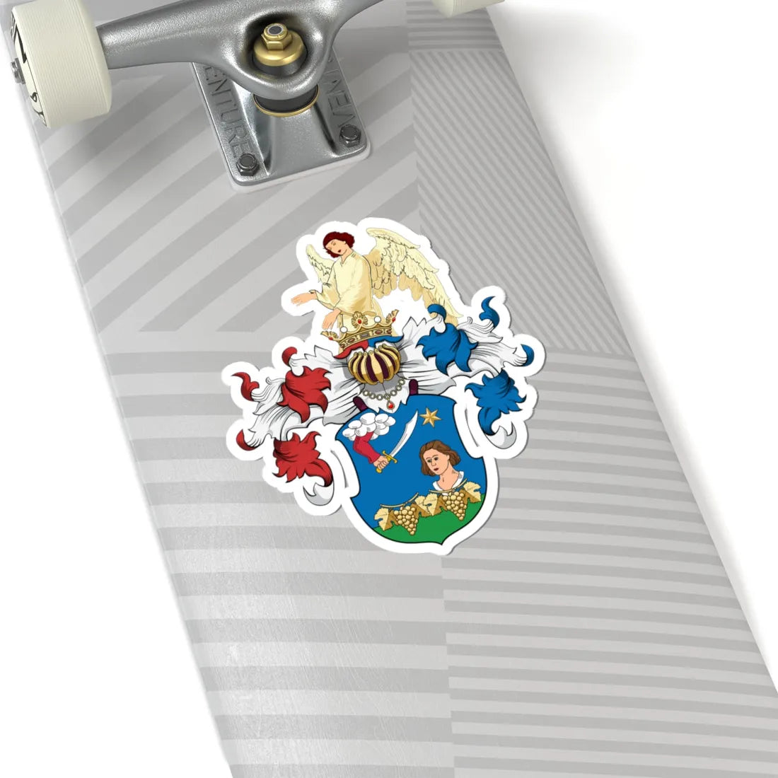 Coa Hungary Family Fuzy (Hungary) (Coat of Arms) STICKER Vinyl Kiss-Cut Decal - The Sticker Space