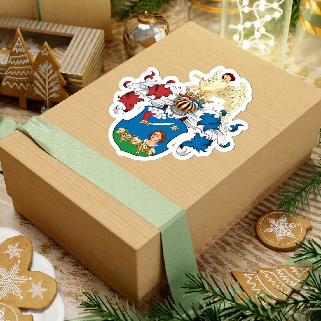 Coa Hungary Family Fuzy (Hungary) (Coat of Arms) STICKER Vinyl Kiss-Cut Decal - The Sticker Space