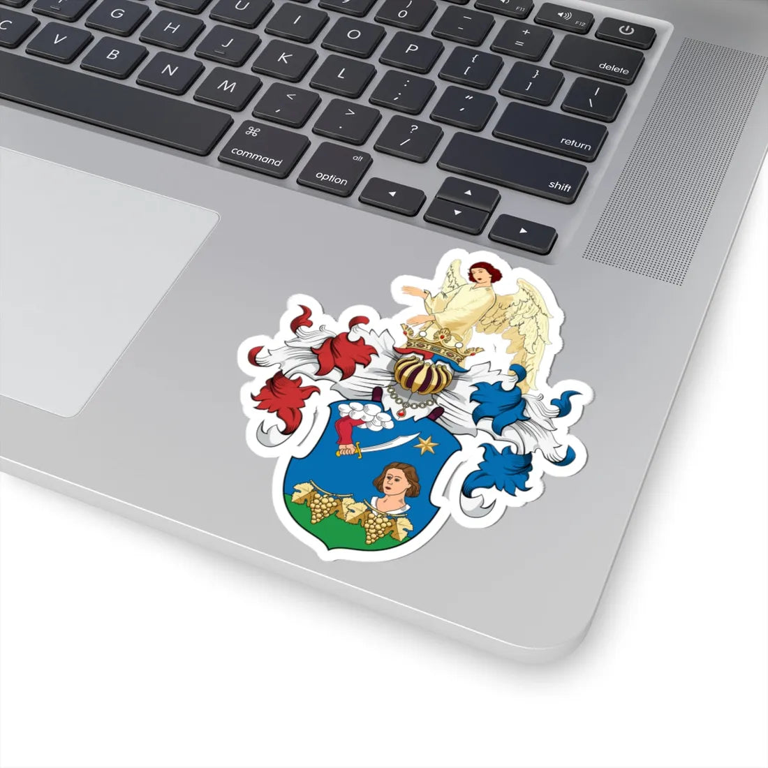 Coa Hungary Family Fuzy (Hungary) (Coat of Arms) STICKER Vinyl Kiss-Cut Decal - The Sticker Space