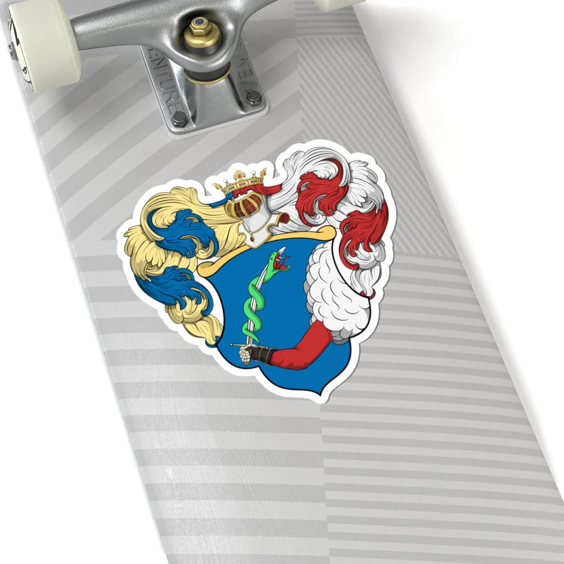 Coa Hungary Family Hajdu (Hungary) (Coat of Arms) STICKER Vinyl Kiss-Cut Decal - The Sticker Space