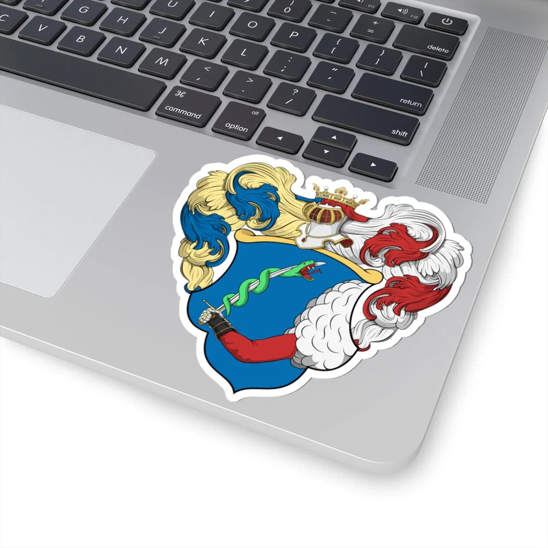 Coa Hungary Family Hajdu (Hungary) (Coat of Arms) STICKER Vinyl Kiss-Cut Decal - The Sticker Space