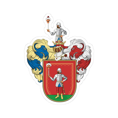 Coa Hungary Family Holló (Hungary) (Coat of Arms) STICKER Vinyl Kiss-Cut Decal 3 Inch White - The Sticker Space