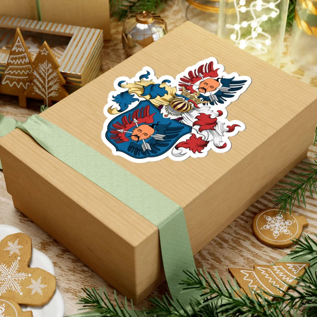 Coa Hungary Family Kajdachy (Hungary) (Coat of Arms) STICKER Vinyl Kiss-Cut Decal - The Sticker Space