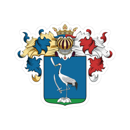 Coa Hungary Family Kenézy simándi (Hungary) (Coat of Arms) STICKER Vinyl Kiss-Cut Decal 3 Inch White - The Sticker Space