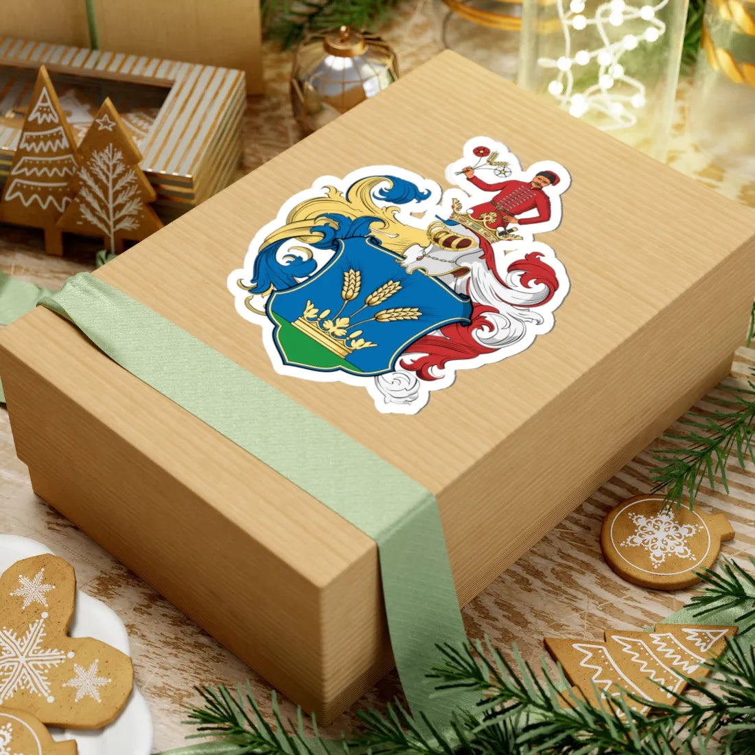 Coa Hungary Family Kovács 1667 (Hungary) (Coat of Arms) STICKER Vinyl Kiss-Cut Decal - The Sticker Space