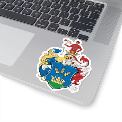 Coa Hungary Family Kovács 1667 (Hungary) (Coat of Arms) STICKER Vinyl Kiss-Cut Decal - The Sticker Space