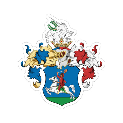 Coa Hungary Family Pajor 2 (Hungary) (Coat of Arms) STICKER Vinyl Kiss-Cut Decal 6 Inch White - The Sticker Space