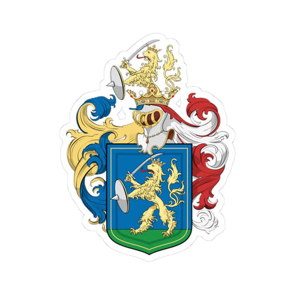 Coa Hungary Family Papp (Hungary) (Coat of Arms) STICKER Vinyl Kiss-Cut Decal 3 Inch White - The Sticker Space