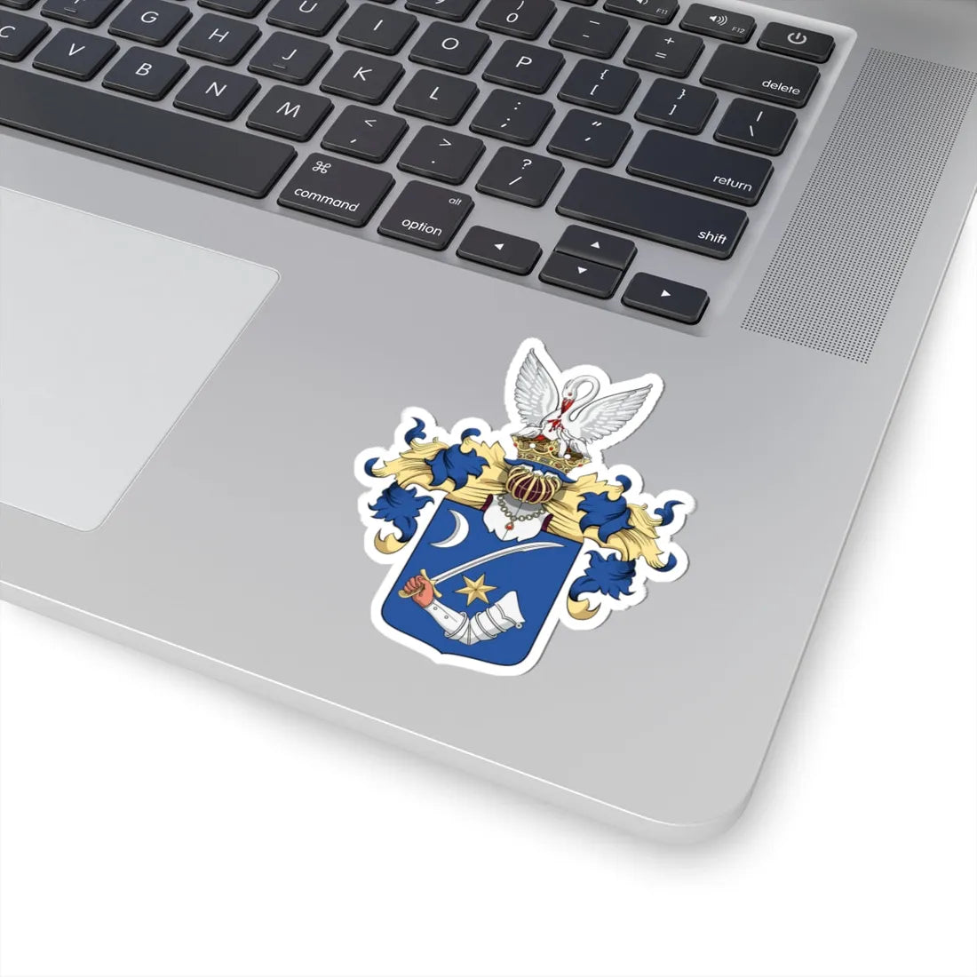 Coa Hungary Family Perlaki (Hungary) (Coat of Arms) STICKER Vinyl Kiss-Cut Decal - The Sticker Space