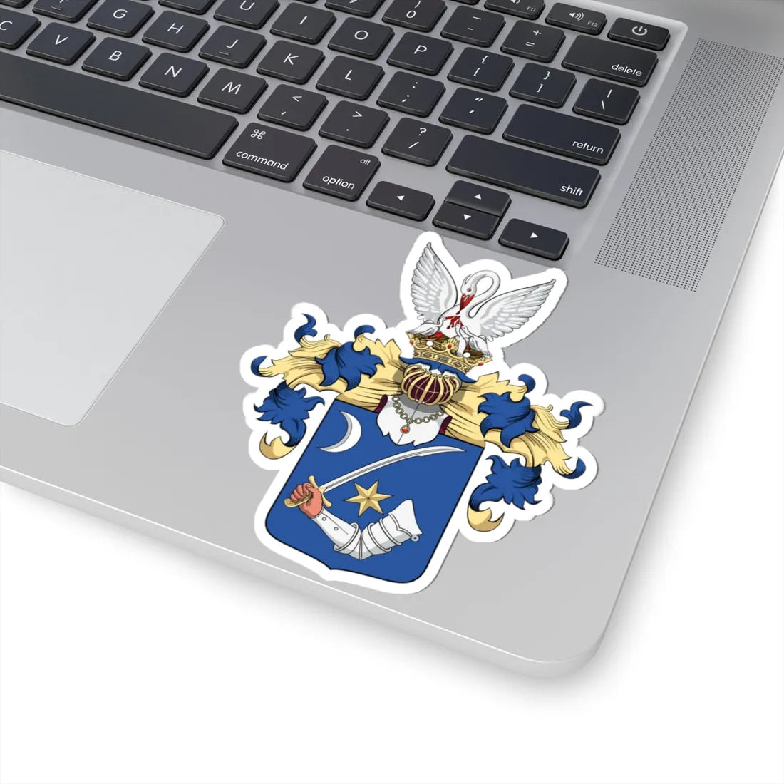 Coa Hungary Family Perlaki (Hungary) (Coat of Arms) STICKER Vinyl Kiss-Cut Decal - The Sticker Space