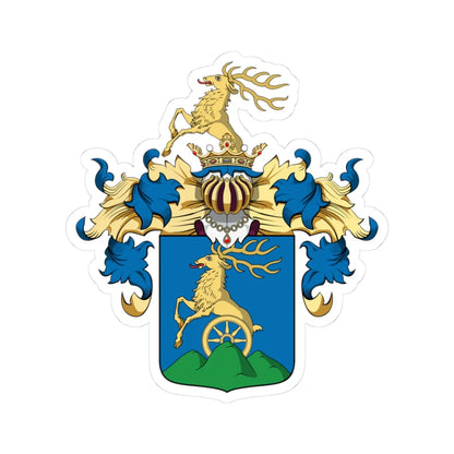 Coa Hungary Family Pálffy (Hungary) (Coat of Arms) STICKER Vinyl Kiss-Cut Decal 3 Inch White - The Sticker Space