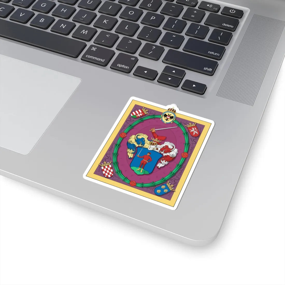 Coa Hungary Family Stubán alias Kovács (Hungary) (Coat of Arms) STICKER Vinyl Kiss-Cut Decal - The Sticker Space
