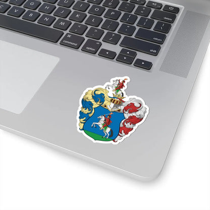 Coa Hungary Family Tóth beregi (Hungary) (Coat of Arms) STICKER Vinyl Kiss-Cut Decal - The Sticker Space