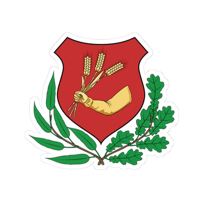Coa Hungary Town Abony big (Hungary) (Coat of Arms) STICKER Vinyl Kiss-Cut Decal 3 Inch White - The Sticker Space
