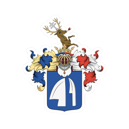Coa Hungary Town Alsózsolca big (Hungary) (Coat of Arms) STICKER Vinyl Kiss-Cut Decal 2 Inch White - The Sticker Space