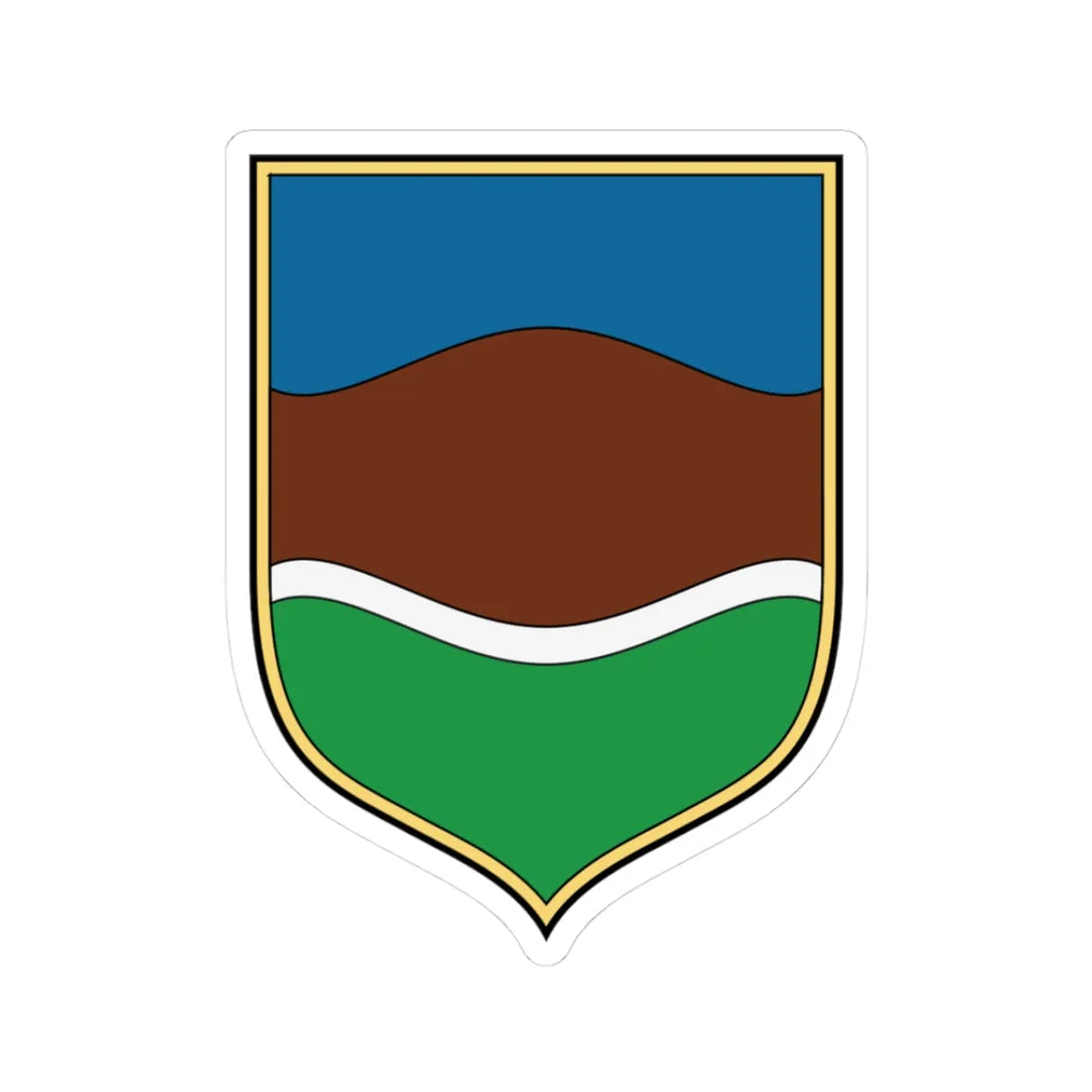 Coa Hungary Town Bakonybánk (Hungary) (Coat of Arms) STICKER Vinyl Kiss-Cut Decal 3 Inch White - The Sticker Space