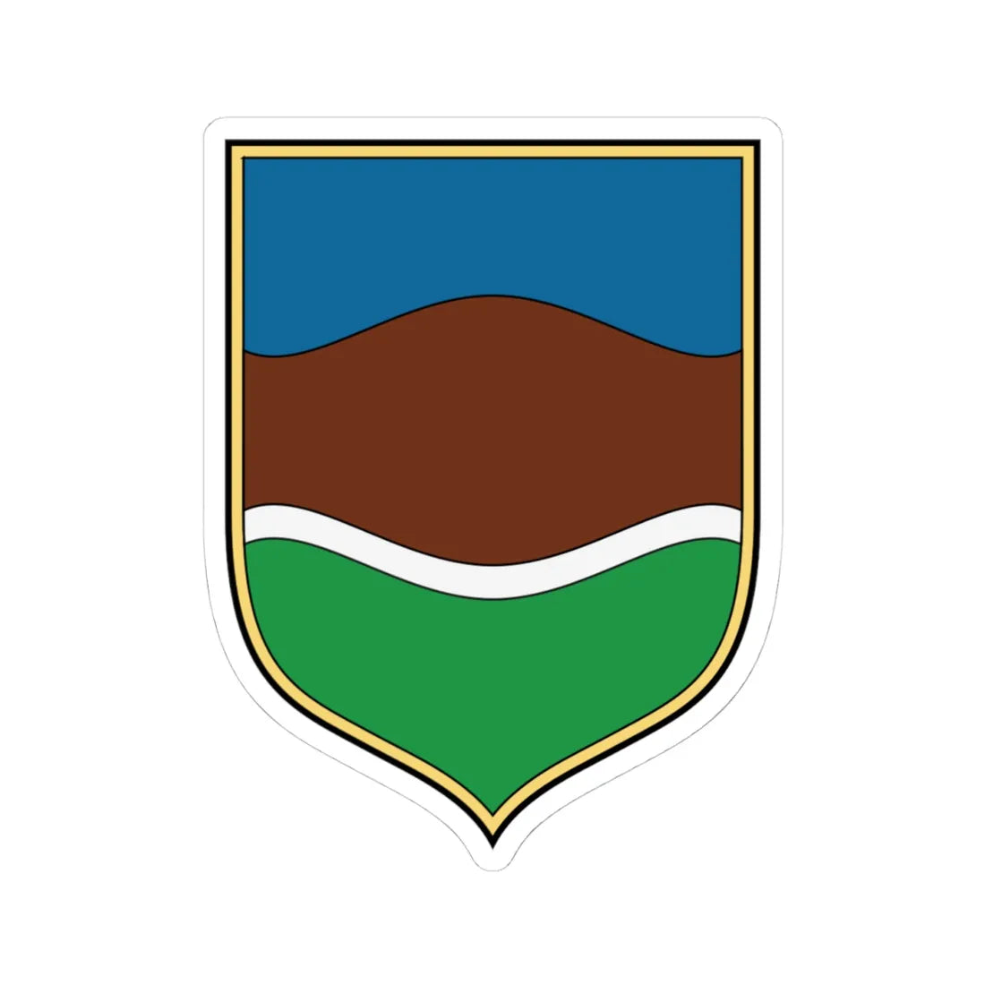 Coa Hungary Town Bakonybánk (Hungary) (Coat of Arms) STICKER Vinyl Kiss-Cut Decal 4 Inch White - The Sticker Space