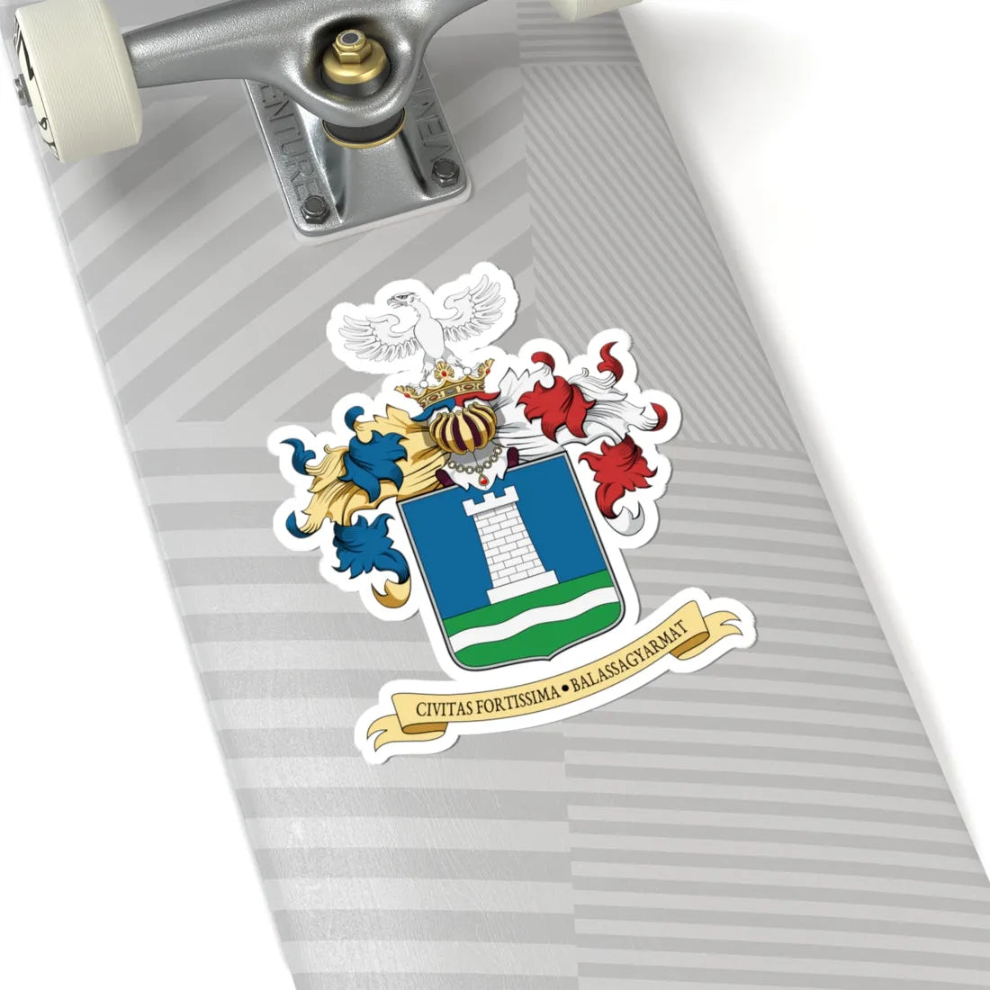 Coa Hungary Town Balassagyarmat big (Hungary) (Coat of Arms) STICKER Vinyl Kiss-Cut Decal - The Sticker Space
