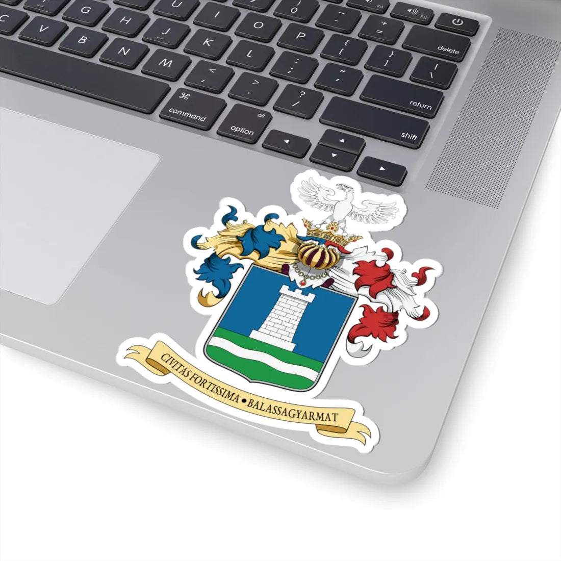 Coa Hungary Town Balassagyarmat big (Hungary) (Coat of Arms) STICKER Vinyl Kiss-Cut Decal - The Sticker Space
