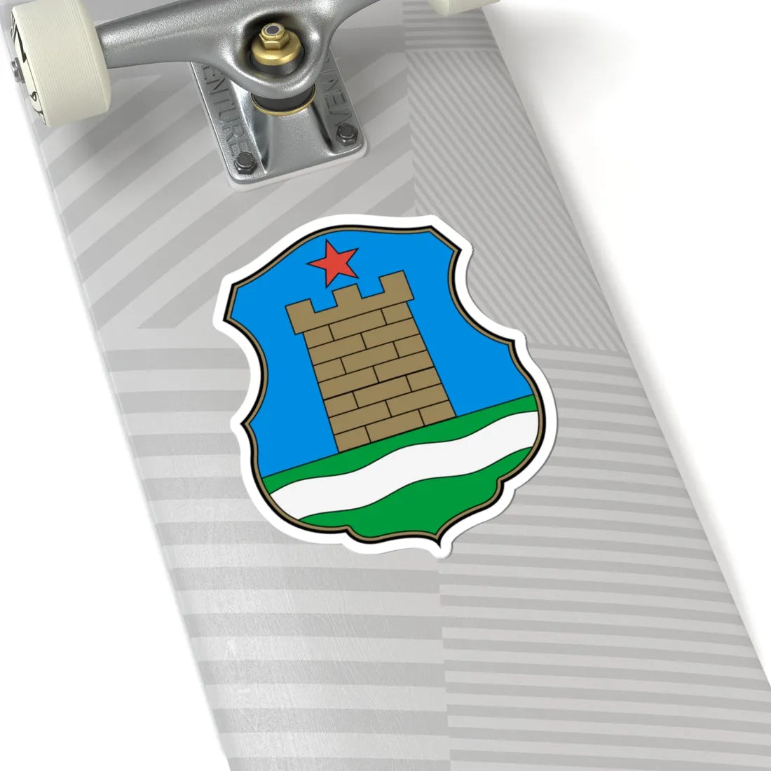 Coa Hungary Town Balassagyarmat Historical (Hungary) (Coat of Arms) STICKER Vinyl Kiss-Cut Decal - The Sticker Space