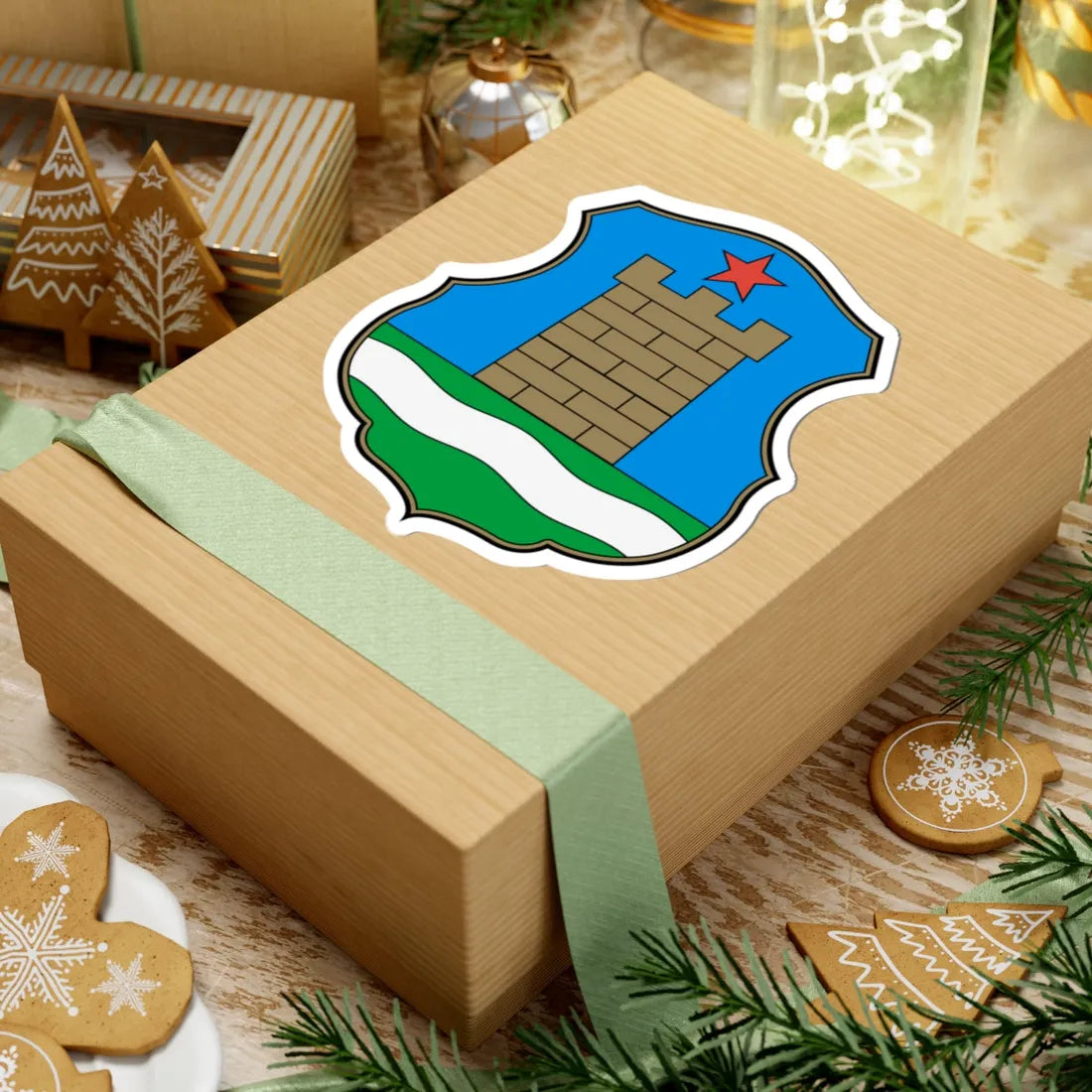 Coa Hungary Town Balassagyarmat Historical (Hungary) (Coat of Arms) STICKER Vinyl Kiss-Cut Decal - The Sticker Space