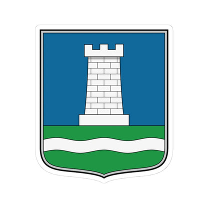 Coa Hungary Town Balassagyarmat (Hungary) (Coat of Arms) STICKER Vinyl Kiss-Cut Decal 4 Inch White - The Sticker Space