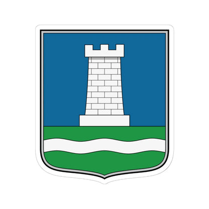 Coa Hungary Town Balassagyarmat (Hungary) (Coat of Arms) STICKER Vinyl Kiss-Cut Decal 6 Inch White - The Sticker Space